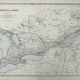 Antique Map of Canada (Western Sheet) circa 1869 Keith Johnston Royal Atlas Hand coloured map