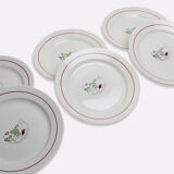 Lot de 6 assiettes Salins, modèle "Printemps"