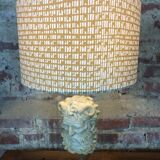 Neoclassical lamp face of the god Pan on Mount Altuglass and 50'S gold metal