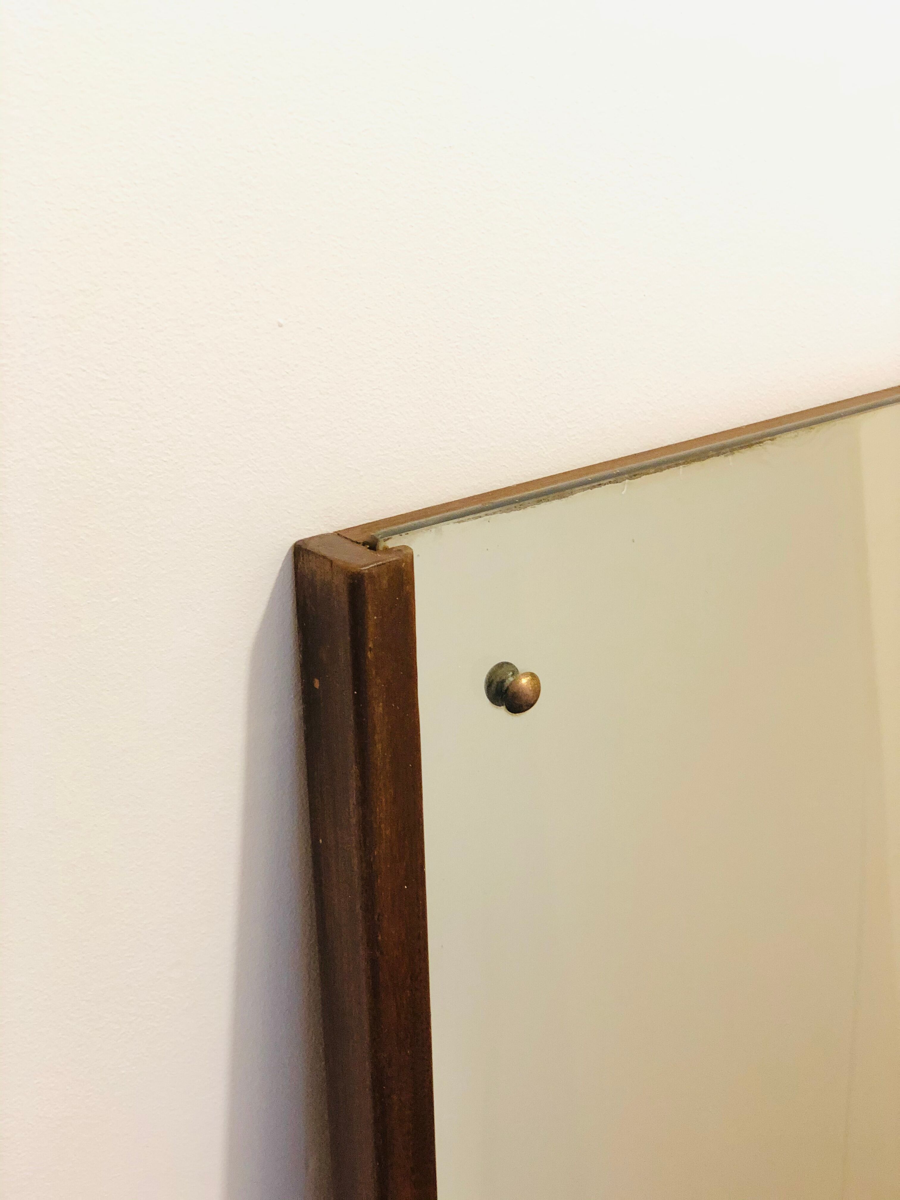 Scandinavian teak mirror 151x48cm