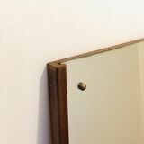 Scandinavian teak mirror 151x48cm