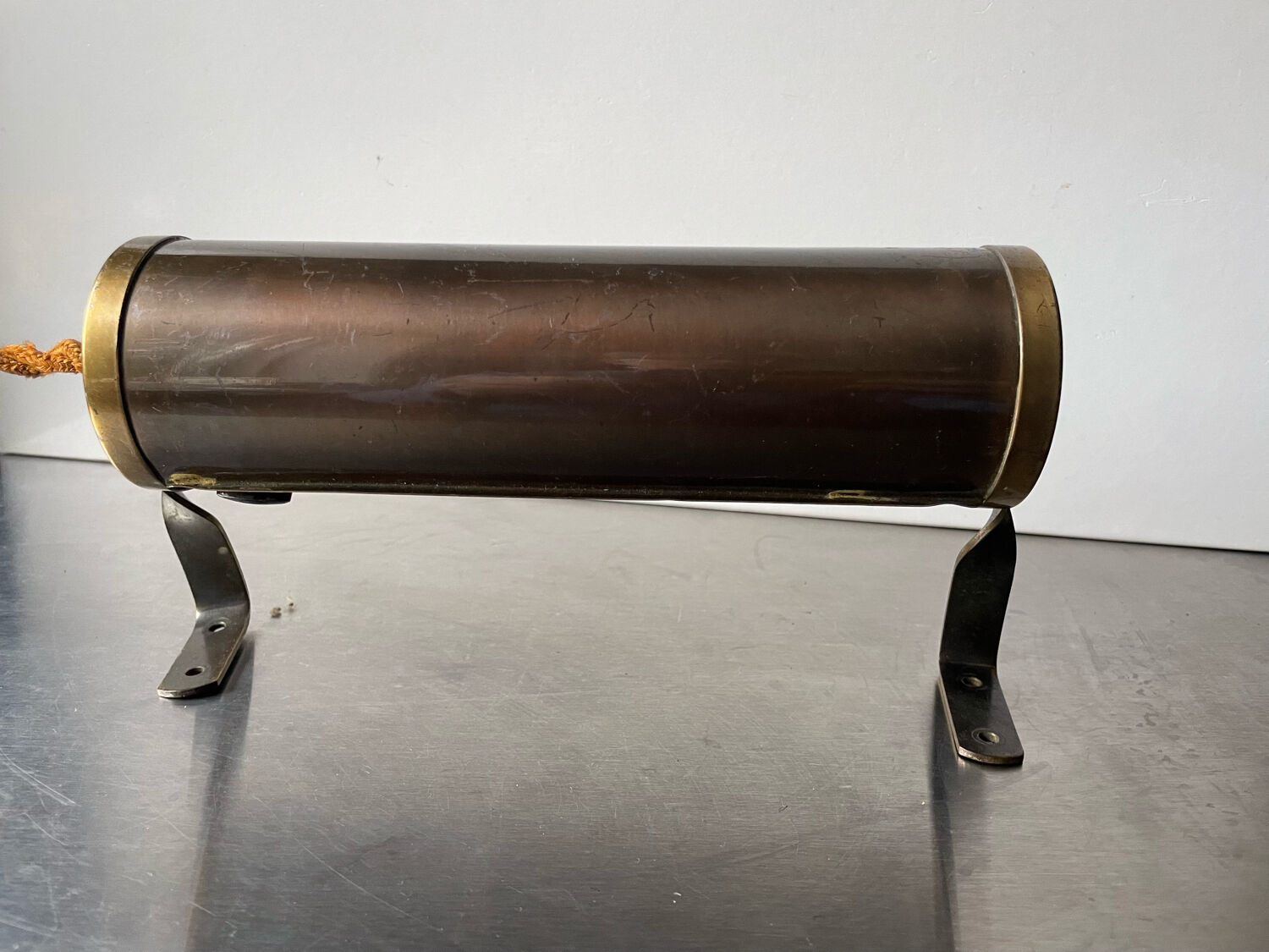 Danish art deco wall lamp in metal