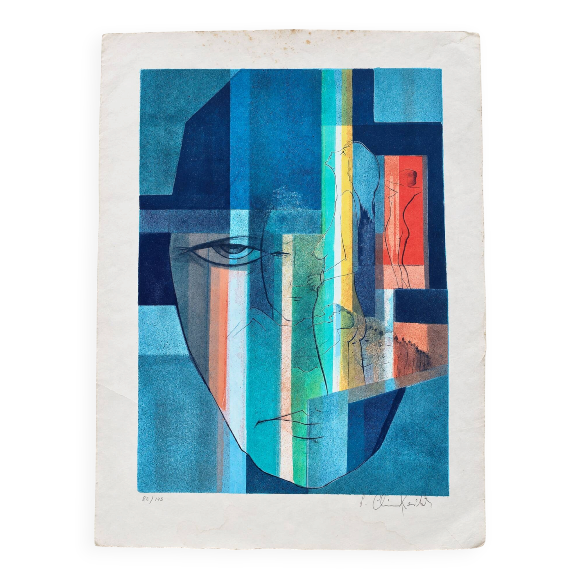 Sacha chimkevitch lithographie originale signée numérotée 82/175