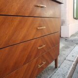 Commode vintage design chevrons