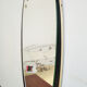 Miroir retroviseur 1960 - noir et laiton 40x74cm