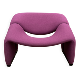 2x Artifort Groovy F598 by Pierre Paulin, Violet, original