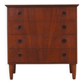 Commode en teck, design danois, années 1970, fabriquée au Danemark