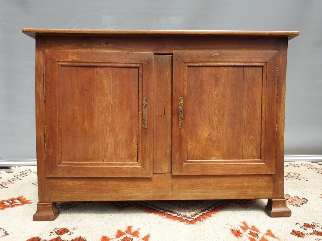 Norman countryside buffet in solid cherry wood nineteenth