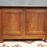 Norman countryside buffet in solid cherry wood nineteenth