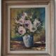 Old Painting 60 x 52 cm Oil on canvas Still life signed
