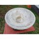 Round basin in reconstituted stone