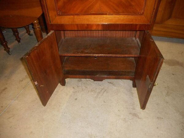 Secretaire marquete louis xvi plateau marbre du xix ème siecle