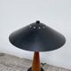1980s metal and wood lamp