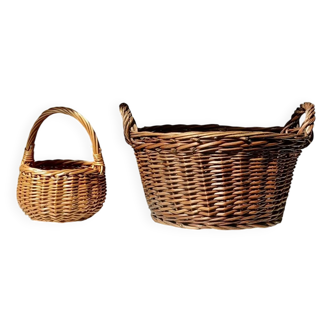 Set of 2 round baskets