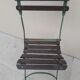 Pair folding garden chairs bistrot 1900 old