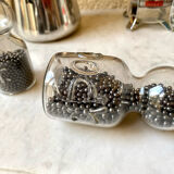 Weight blown glass & lead craftsmanship French vintage 60s