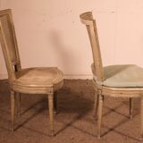Set Of 12 Louis XVI Style Chairs In Polychrome Wood - 19th Century