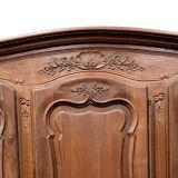Regency style storage cabinet in solid walnut 20th century