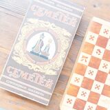 Beech wood chess board, new, with pieces in original box