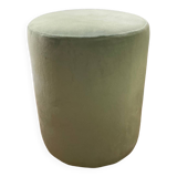 Pouf reposes pieds velour vert