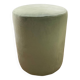 Green velvet footstool