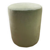 Green velvet footstool