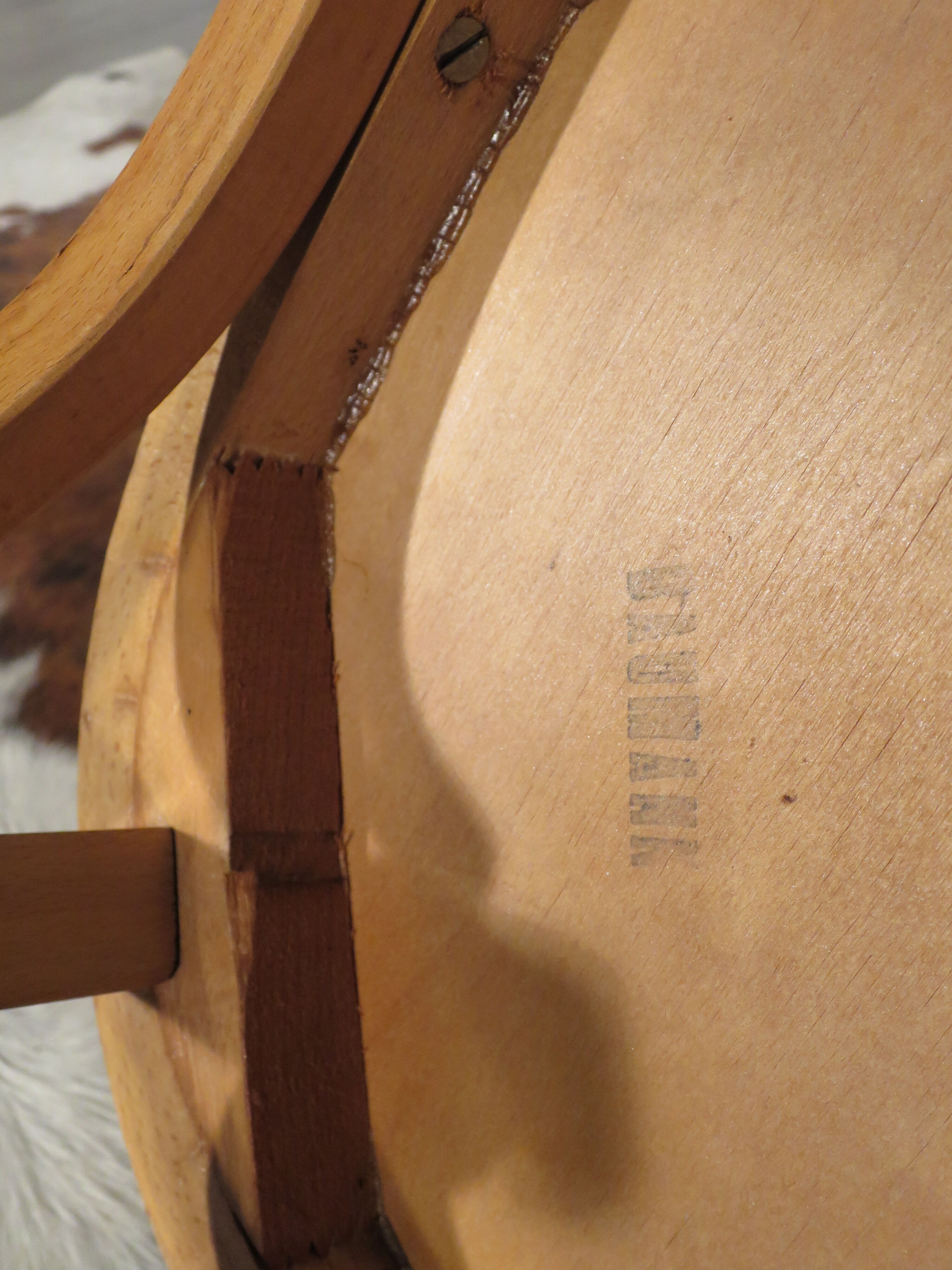 Armchair baumann signed