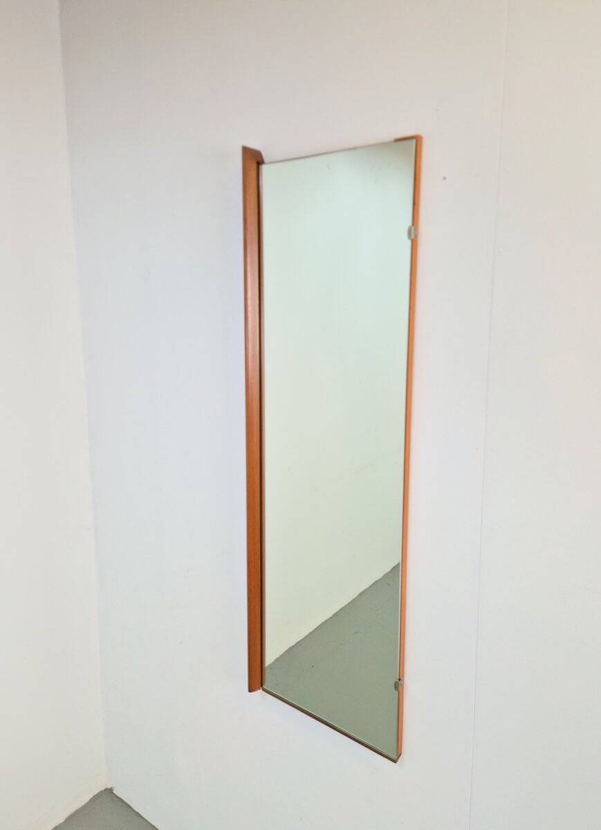 Mid-Century Scandinavian Rectangular Teak Mirror, 1960s