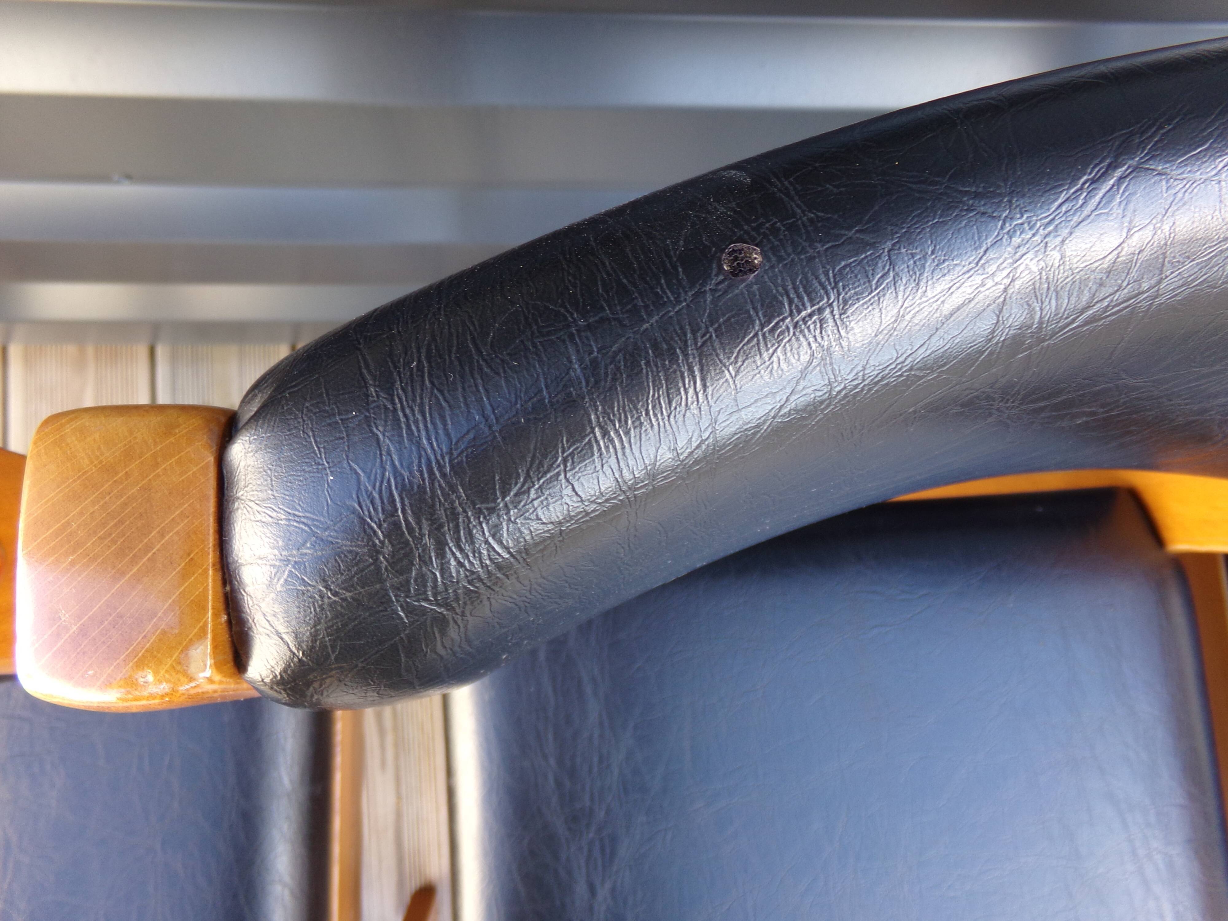 4 chairs baumann imitation black leather