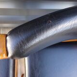 4 chairs baumann imitation black leather