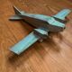 Wooden airplane, 1940s, antique toy