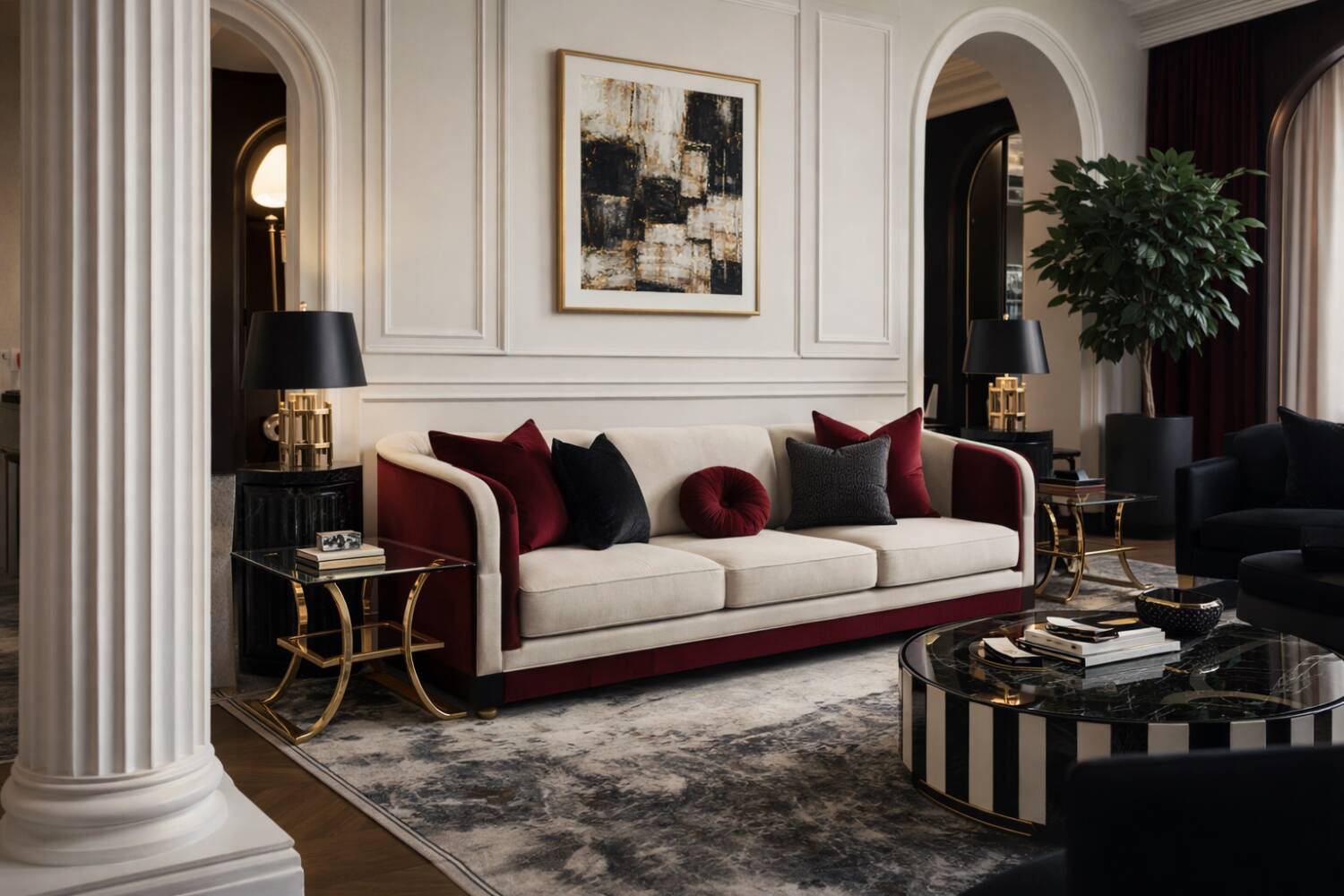 Vintage Mid-Century Italian Modern Glass Coffee Tables, 1960s, Set of 2