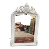 Mirror era Napoleon III, pediment and decorated frame