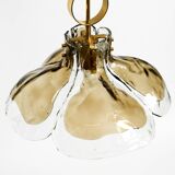 Beautiful 1960s J.T. Kalmar Franken heavy Murano glass floral ceiling lamp