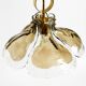 Beautiful 1960s J.T. Kalmar Franken heavy Murano glass floral ceiling lamp