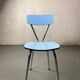Blue Formica chair