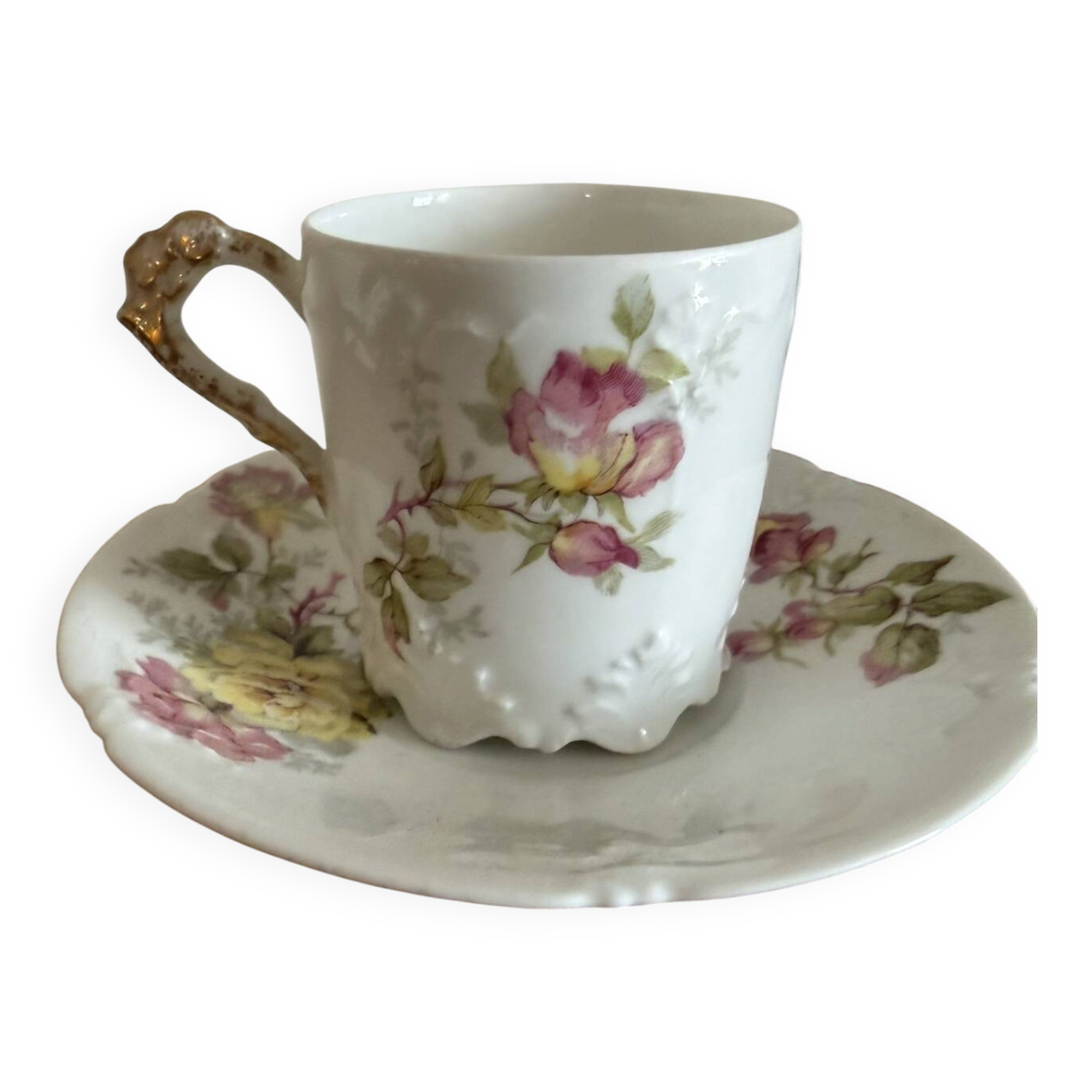 4 Tasses & Sous Tasses Porcelaine de Limoges
