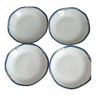 Set of 4 France Atlas porcelain plates