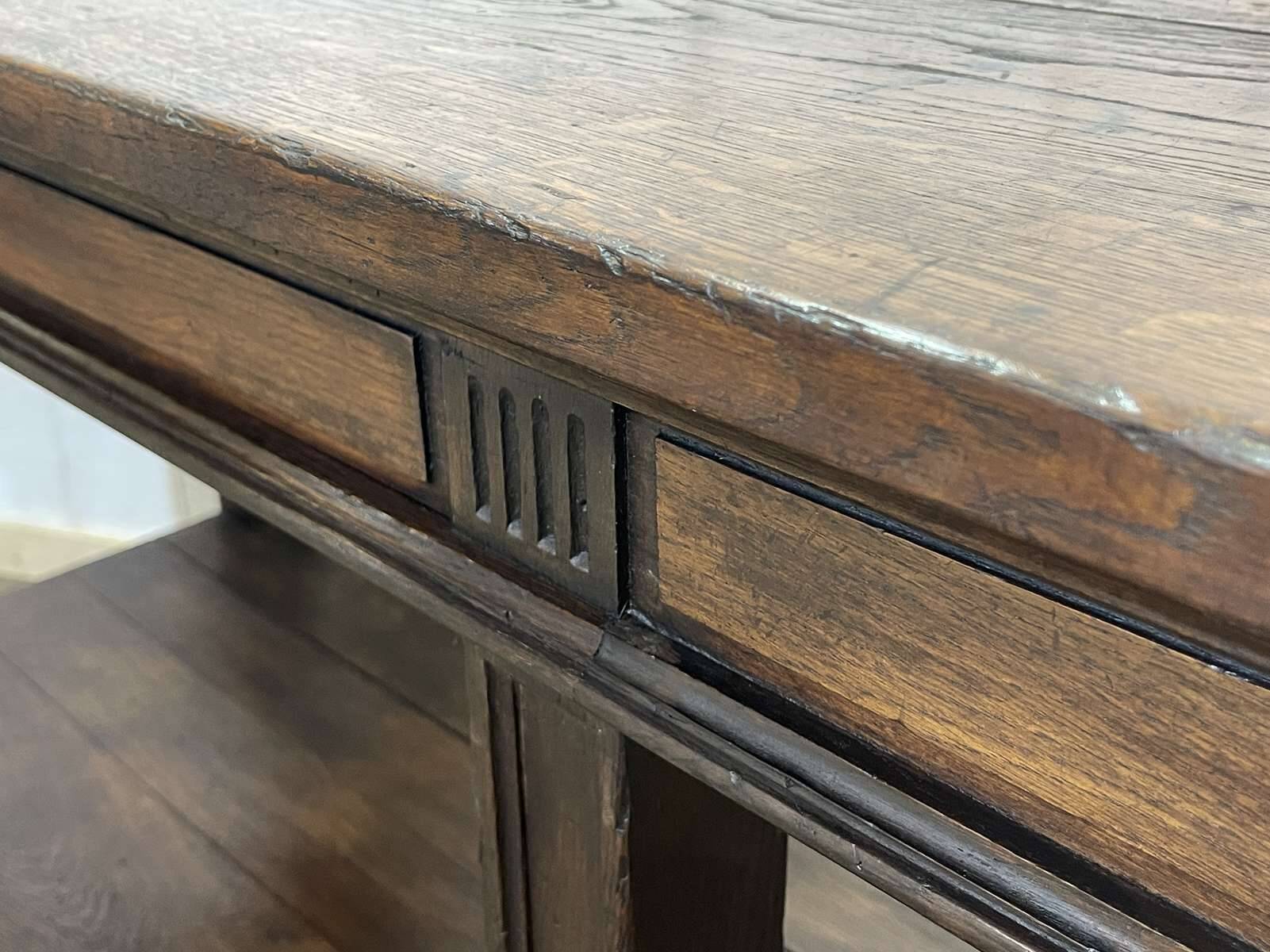 19th century oak draper's table
