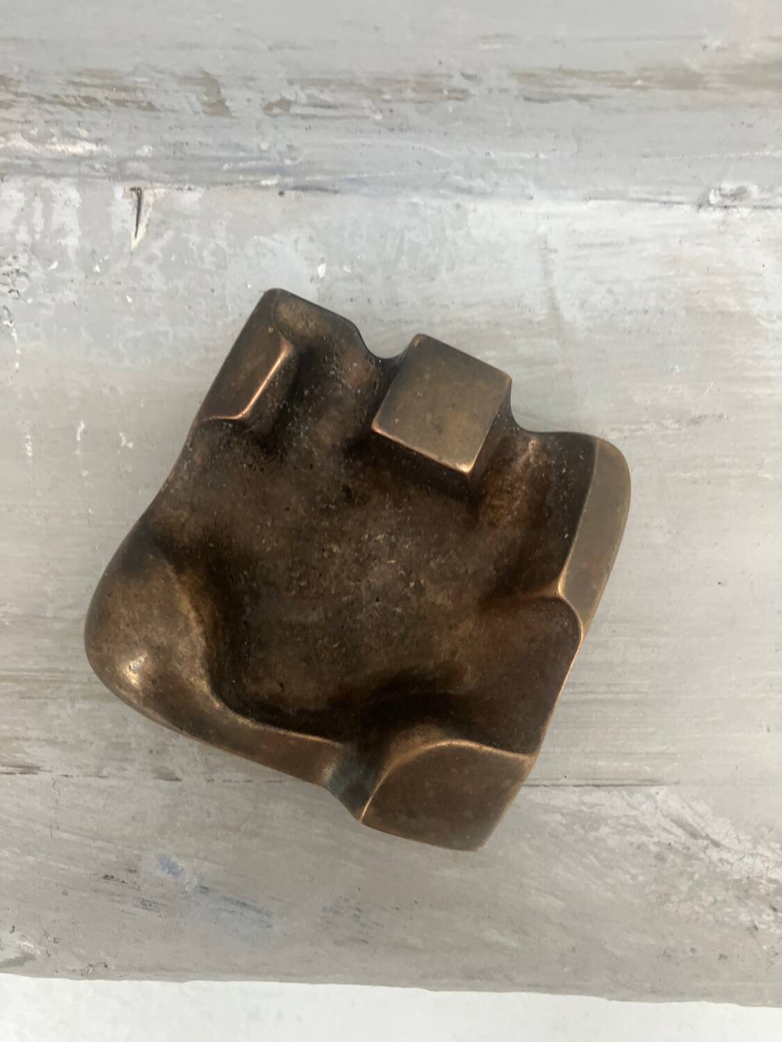 Bronze ashtray by Jacques Lauterbach 1965