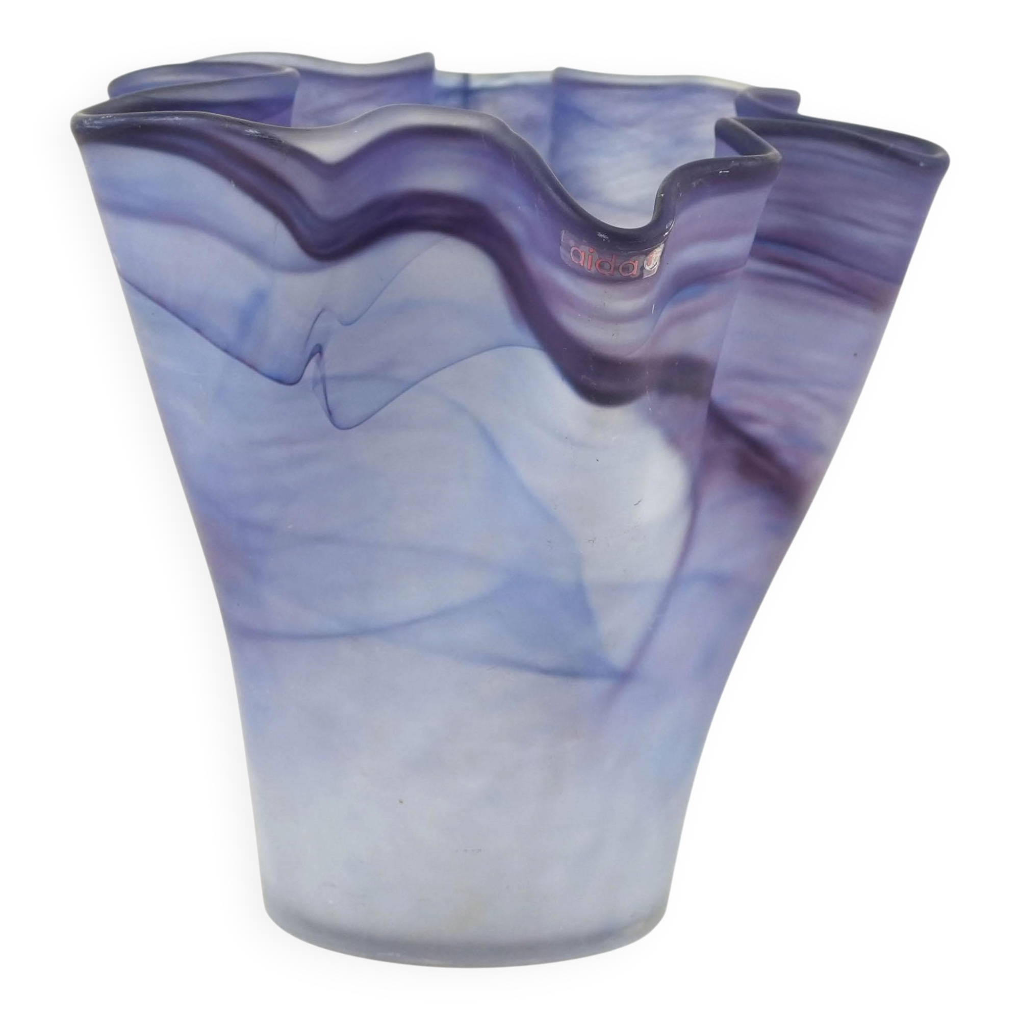 Purple tulip vase, Danish design, 1970s, made in Denmark
