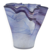 Vase en tulipe violette, design danois, années 1970, fabriqué au Danemark