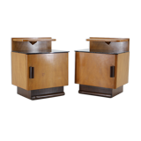1950s Pair of Bedside Tables, Czechoslovakia