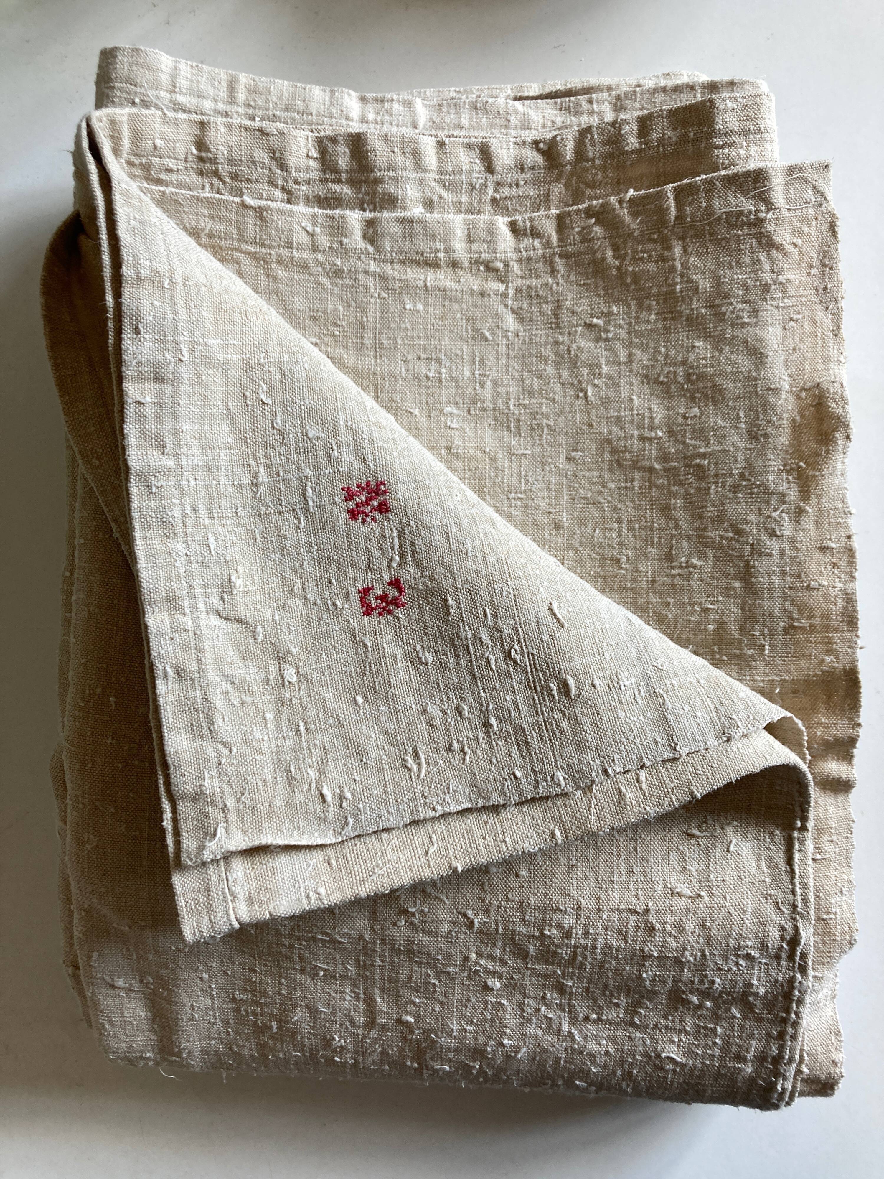 Nappe de ferme 19e en chanvre de trousseau l2,45m