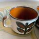 3 vintage coffee cups - boch belgium - "rambouillet" model