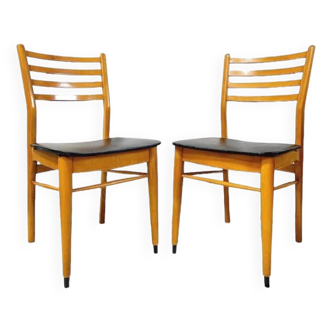 Mid-century Danish Design Dining Room Chairs set Black