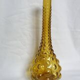 Carafe Empoli Italy Genie bottle in amber glass