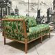 Convertible Two-Seater Sofa / Daybed in Bamboo Style, France 1960s