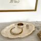 Dish in mother-of-pearl and brass