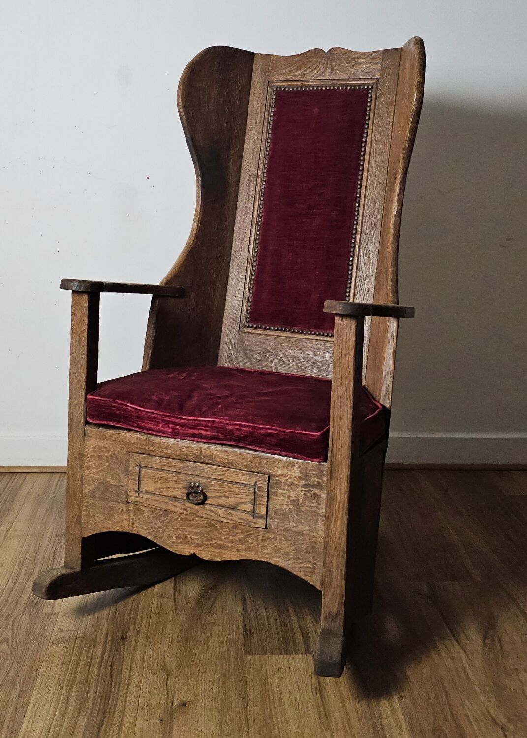 Brutalist Rocking Chair, 19th Century